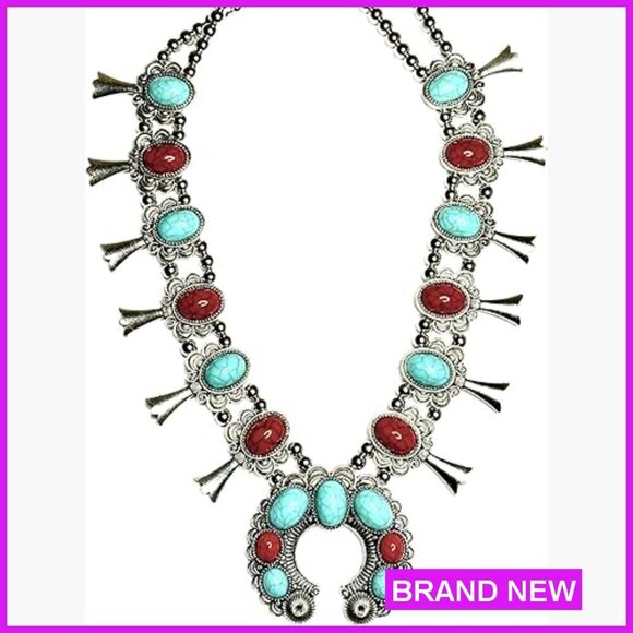 Jewelry - Statement Bib Necklace Silver Acrylic Beads Lightweight Adjustable Lobster Clasp